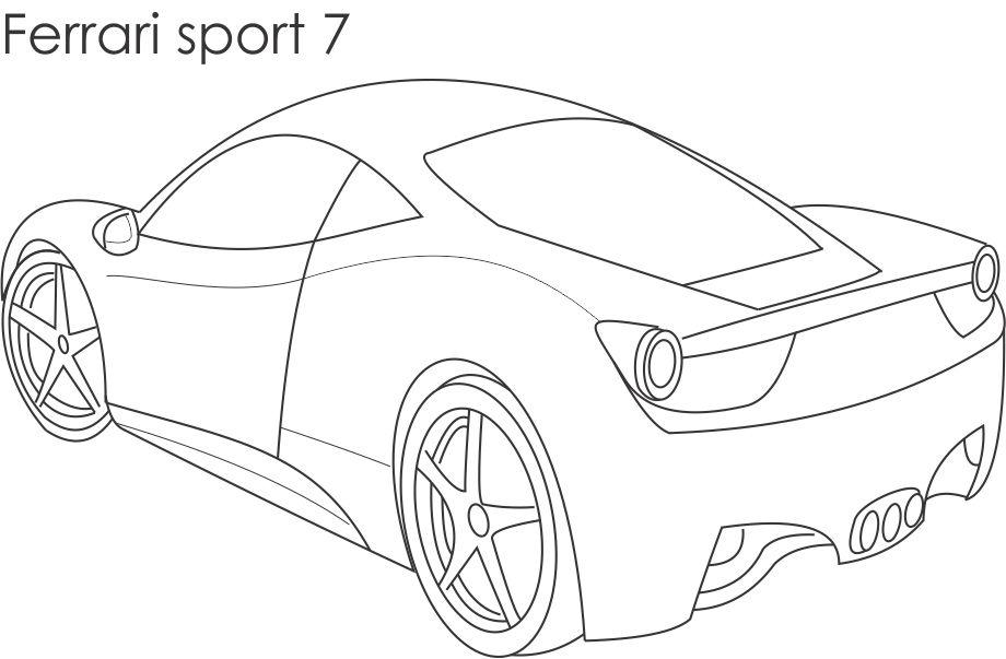 Disegno da colorare: Auto sportiva / messa a punto (Trasporto) #146993 - Pagine da Colorare Stampabili Gratuite