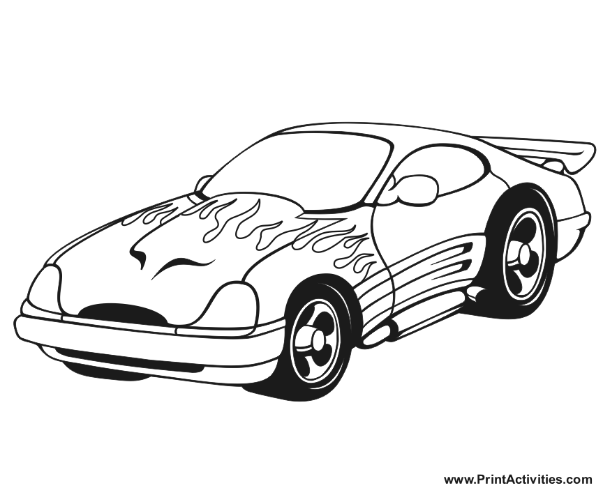 Disegno da colorare: Auto sportiva / messa a punto (Trasporto) #146999 - Pagine da Colorare Stampabili Gratuite