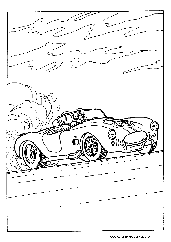 Disegno da colorare: Auto sportiva / messa a punto (Trasporto) #147090 - Pagine da Colorare Stampabili Gratuite