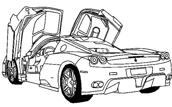 Disegno da colorare: Auto sportiva / messa a punto (Trasporto) #147111 - Pagine da Colorare Stampabili Gratuite