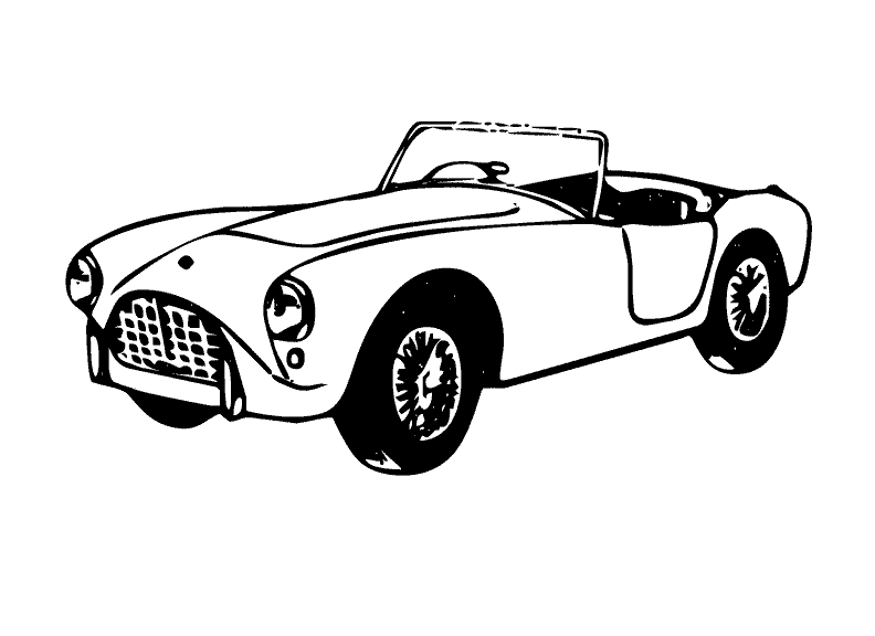 Disegno da colorare: Auto sportiva / messa a punto (Trasporto) #147155 - Pagine da Colorare Stampabili Gratuite