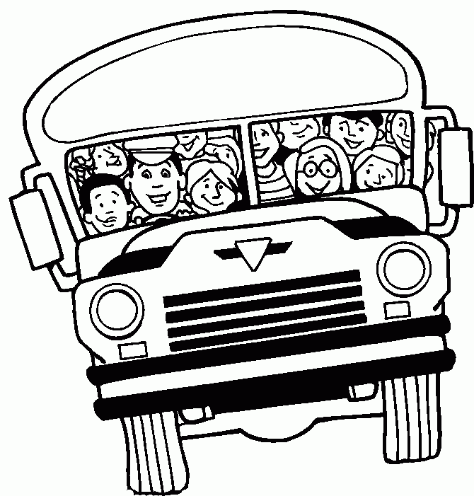 Disegno da colorare: Autobus / Pullman (Trasporto) #135287 - Pagine da Colorare Stampabili Gratuite