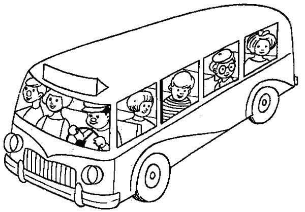 Disegno da colorare: Autobus / Pullman (Trasporto) #135305 - Pagine da Colorare Stampabili Gratuite