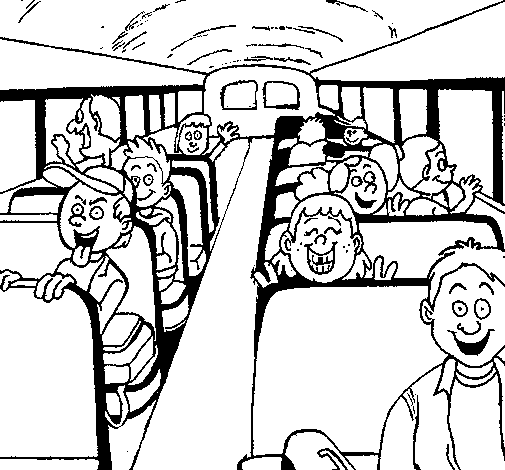 Disegno da colorare: Autobus / Pullman (Trasporto) #135330 - Pagine da Colorare Stampabili Gratuite