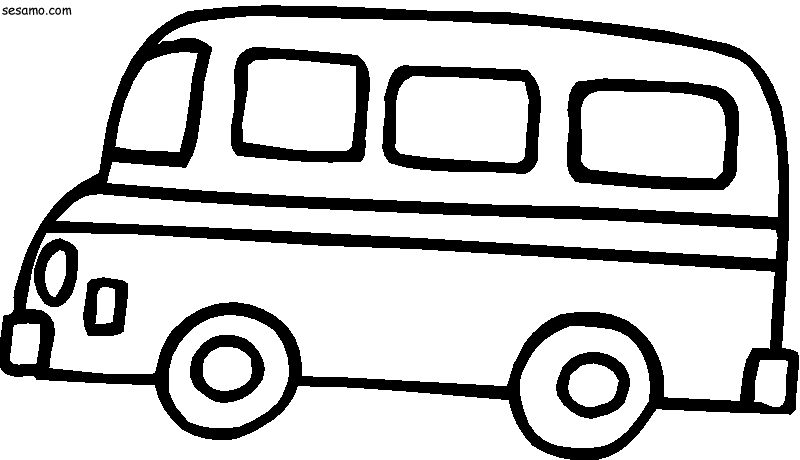 Disegno da colorare: Autobus / Pullman (Trasporto) #135336 - Pagine da Colorare Stampabili Gratuite
