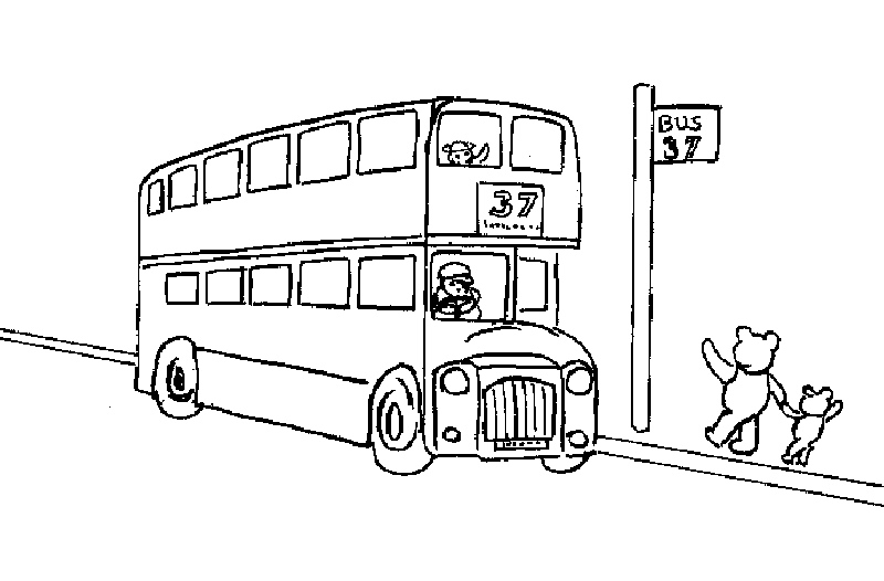 Disegno da colorare: Autobus / Pullman (Trasporto) #135350 - Pagine da Colorare Stampabili Gratuite