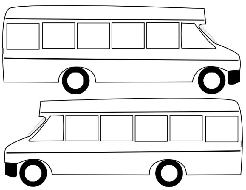 Disegno da colorare: Autobus / Pullman (Trasporto) #135359 - Pagine da Colorare Stampabili Gratuite