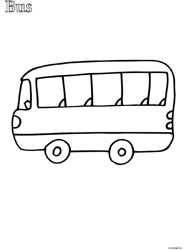 Disegno da colorare: Autobus / Pullman (Trasporto) #135368 - Pagine da Colorare Stampabili Gratuite