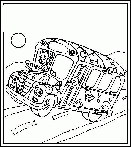 Disegno da colorare: Autobus / Pullman (Trasporto) #135377 - Pagine da Colorare Stampabili Gratuite