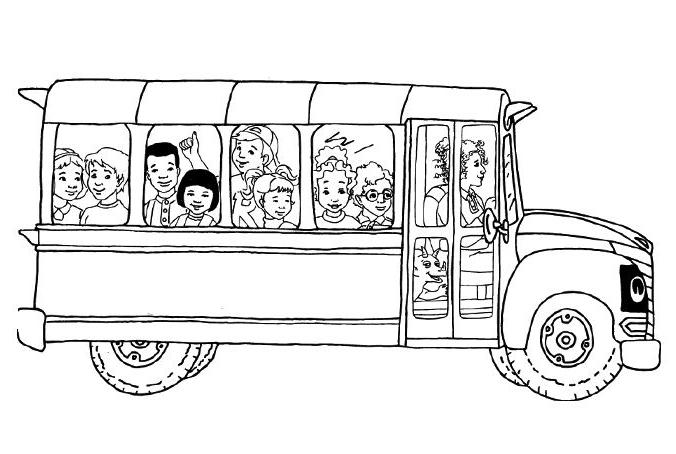 Disegno da colorare: Autobus / Pullman (Trasporto) #135385 - Pagine da Colorare Stampabili Gratuite