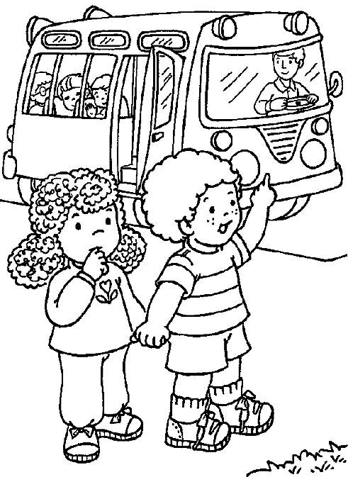 Disegno da colorare: Autobus / Pullman (Trasporto) #135399 - Pagine da Colorare Stampabili Gratuite