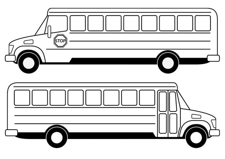 Disegno da colorare: Autobus / Pullman (Trasporto) #135423 - Pagine da Colorare Stampabili Gratuite