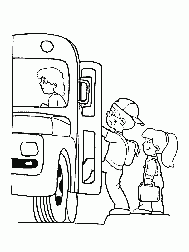 Disegno da colorare: Autobus / Pullman (Trasporto) #135429 - Pagine da Colorare Stampabili Gratuite