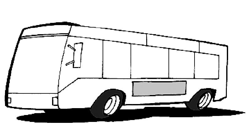 Disegno da colorare: Autobus / Pullman (Trasporto) #135438 - Pagine da Colorare Stampabili Gratuite