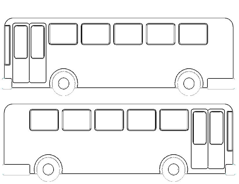 Disegno da colorare: Autobus / Pullman (Trasporto) #135451 - Pagine da Colorare Stampabili Gratuite