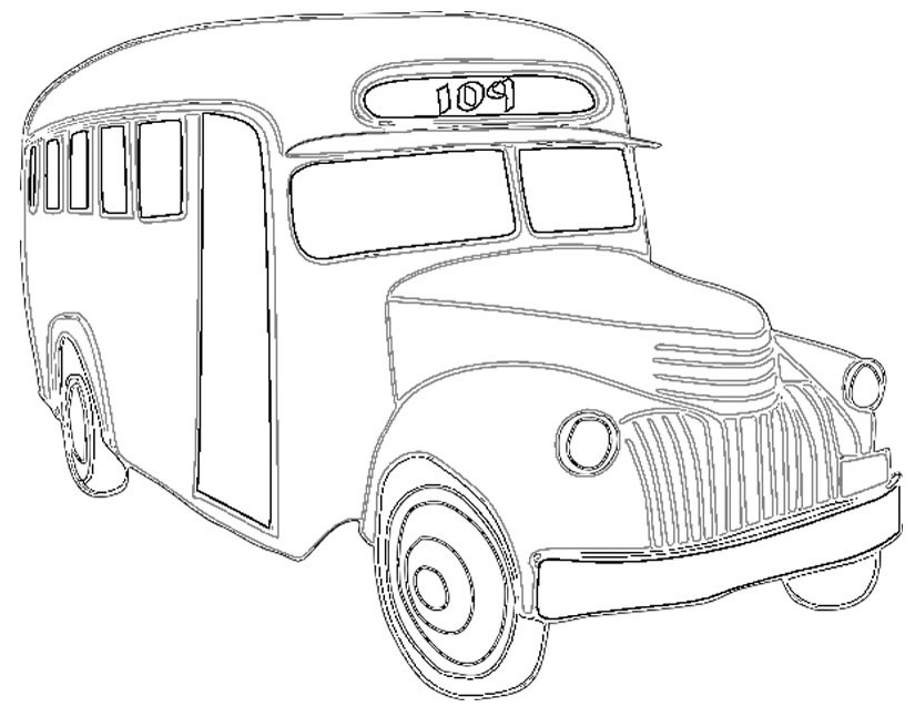 Disegno da colorare: Autobus / Pullman (Trasporto) #135460 - Pagine da Colorare Stampabili Gratuite
