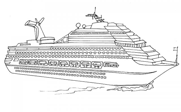 Disegno da colorare: Barca / Nave (Trasporto) #137444 - Pagine da Colorare Stampabili Gratuite