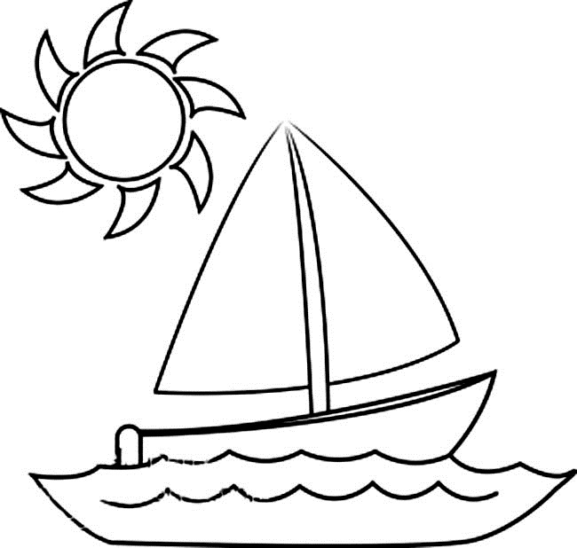 Disegno da colorare: Barca / Nave (Trasporto) #137456 - Pagine da Colorare Stampabili Gratuite