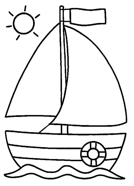 Disegno da colorare: Barca / Nave (Trasporto) #137462 - Pagine da Colorare Stampabili Gratuite