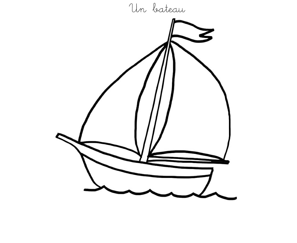 Disegno da colorare: Barca / Nave (Trasporto) #137463 - Pagine da Colorare Stampabili Gratuite