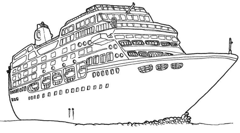 Disegno da colorare: Barca / Nave (Trasporto) #137467 - Pagine da Colorare Stampabili Gratuite