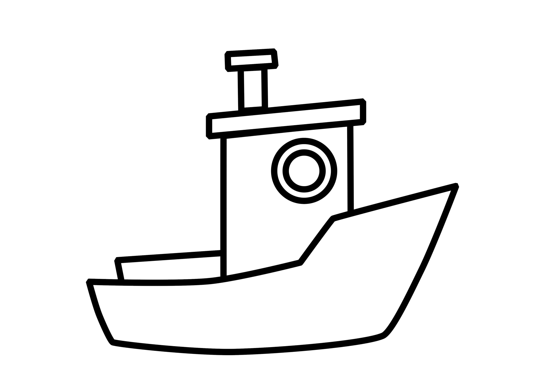 Disegno da colorare: Barca / Nave (Trasporto) #137494 - Pagine da Colorare Stampabili Gratuite