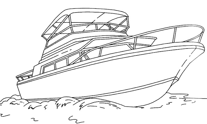Disegno da colorare: Barca / Nave (Trasporto) #137510 - Pagine da Colorare Stampabili Gratuite