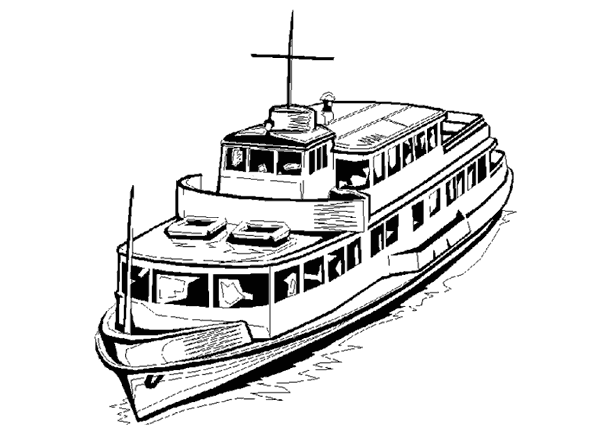 Disegno da colorare: Barca / Nave (Trasporto) #137519 - Pagine da Colorare Stampabili Gratuite
