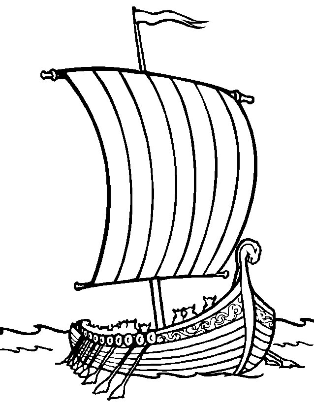 Disegno da colorare: Barca / Nave (Trasporto) #137520 - Pagine da Colorare Stampabili Gratuite
