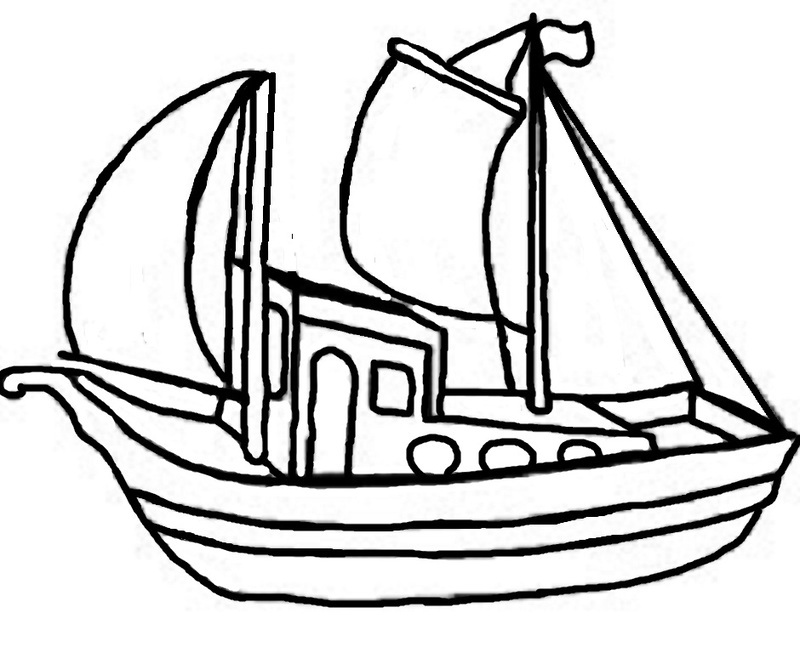 Disegno da colorare: Barca / Nave (Trasporto) #137670 - Pagine da Colorare Stampabili Gratuite