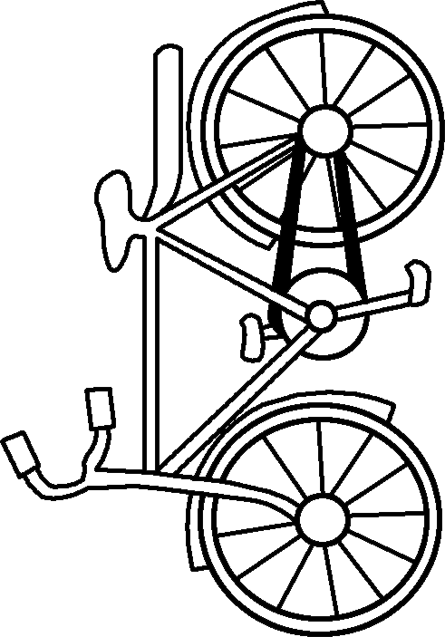Disegno da colorare: Bicicletta / Bicicletta (Trasporto) #136979 - Pagine da Colorare Stampabili Gratuite