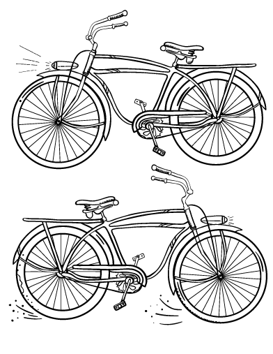 Disegno da colorare: Bicicletta / Bicicletta (Trasporto) #136991 - Pagine da Colorare Stampabili Gratuite