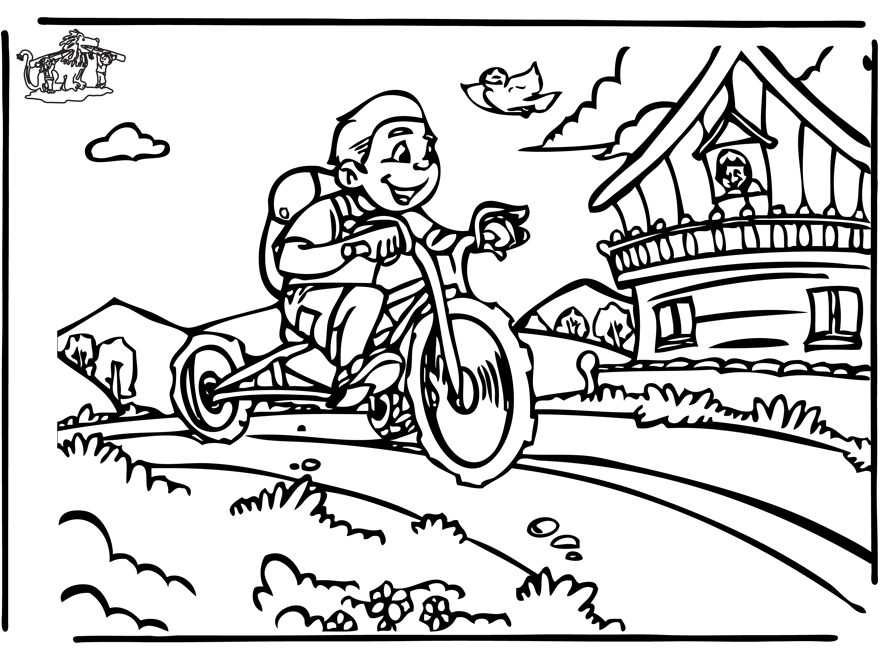 Disegno da colorare: Bicicletta / Bicicletta (Trasporto) #137078 - Pagine da Colorare Stampabili Gratuite