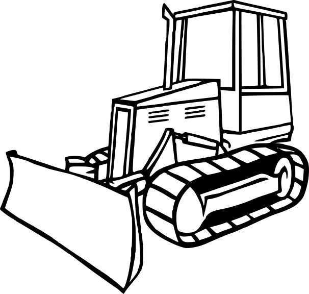 Disegno da colorare: Bulldozer / escavatore meccanico (Trasporto) #141679 - Pagine da Colorare Stampabili Gratuite
