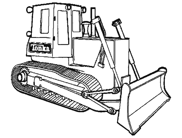 Disegno da colorare: Bulldozer / escavatore meccanico (Trasporto) #141680 - Pagine da Colorare Stampabili Gratuite