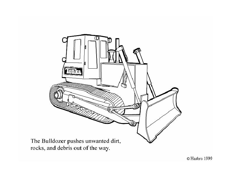 Disegno da colorare: Bulldozer / escavatore meccanico (Trasporto) #141689 - Pagine da Colorare Stampabili Gratuite
