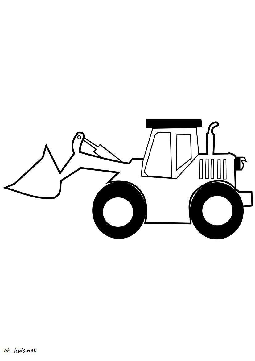 Disegno da colorare: Bulldozer / escavatore meccanico (Trasporto) #141693 - Pagine da Colorare Stampabili Gratuite