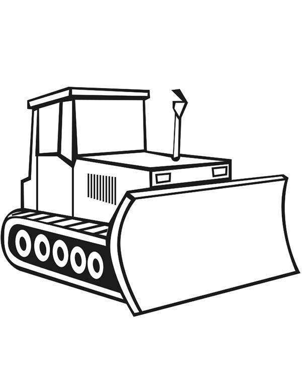 Disegno da colorare: Bulldozer / escavatore meccanico (Trasporto) #141695 - Pagine da Colorare Stampabili Gratuite