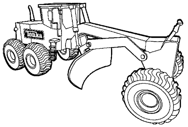 Disegno da colorare: Bulldozer / escavatore meccanico (Trasporto) #141702 - Pagine da Colorare Stampabili Gratuite