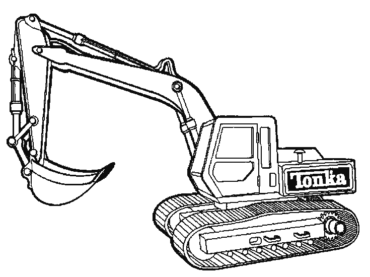 Disegno da colorare: Bulldozer / escavatore meccanico (Trasporto) #141765 - Pagine da Colorare Stampabili Gratuite