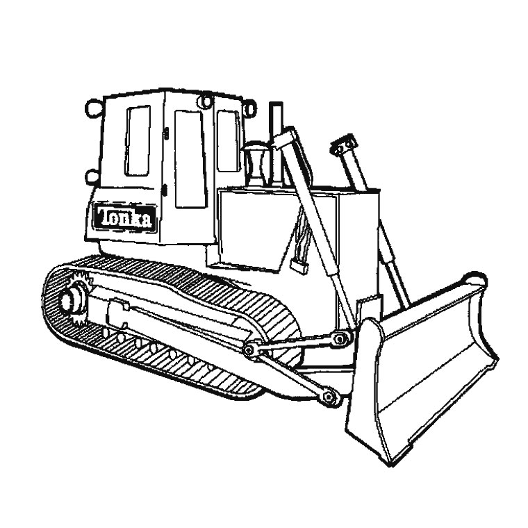 Disegno da colorare: Bulldozer / escavatore meccanico (Trasporto) #141771 - Pagine da Colorare Stampabili Gratuite