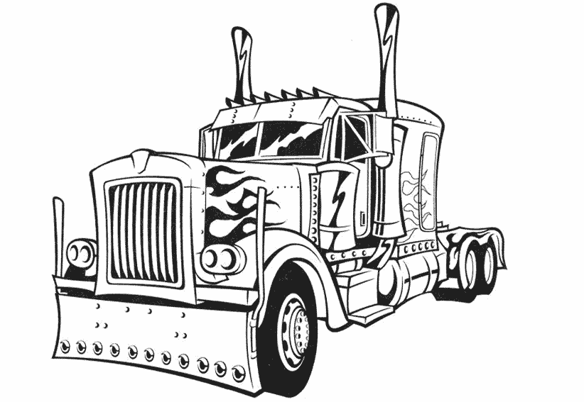 Disegno da colorare: Camion (Trasporto) #135552 - Pagine da Colorare Stampabili Gratuite