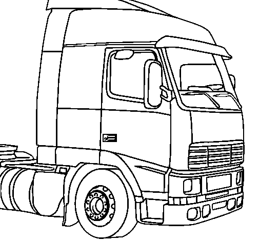 Disegno da colorare: Camion (Trasporto) #135553 - Pagine da Colorare Stampabili Gratuite