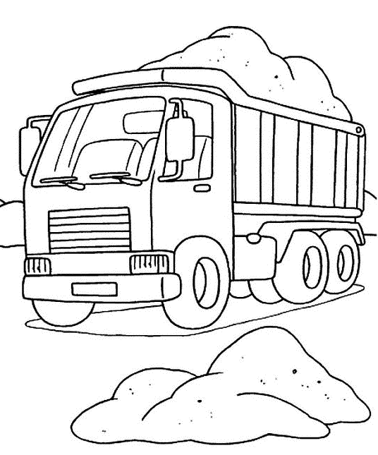 Disegno da colorare: Camion (Trasporto) #135565 - Pagine da Colorare Stampabili Gratuite