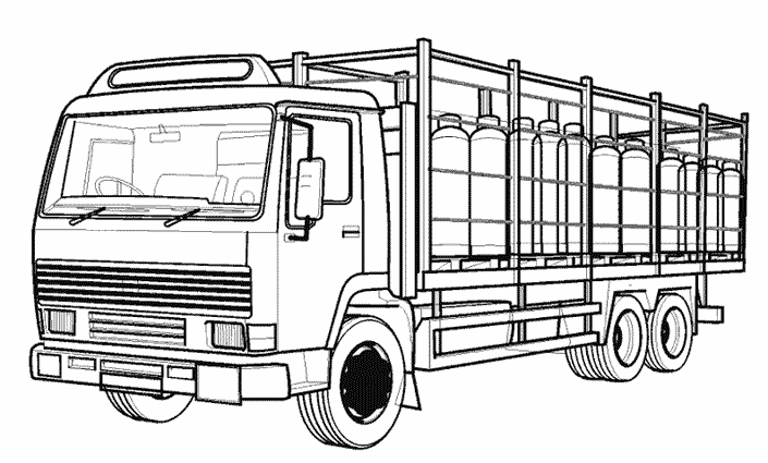 Disegno da colorare: Camion (Trasporto) #135574 - Pagine da Colorare Stampabili Gratuite