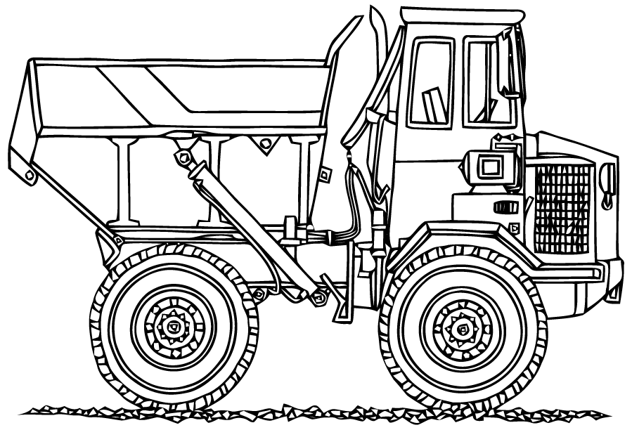 Disegno da colorare: Camion (Trasporto) #135577 - Pagine da Colorare Stampabili Gratuite