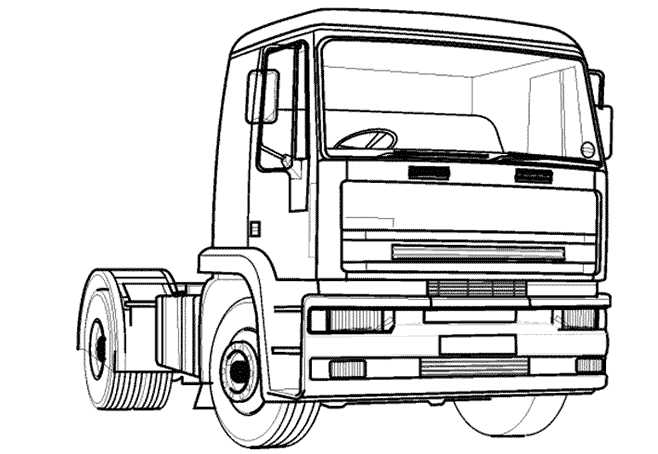 Disegno da colorare: Camion (Trasporto) #135582 - Pagine da Colorare Stampabili Gratuite