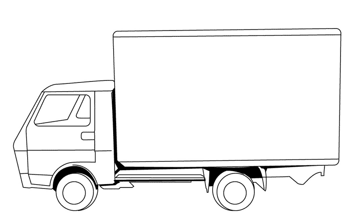 Disegno da colorare: Camion (Trasporto) #135593 - Pagine da Colorare Stampabili Gratuite