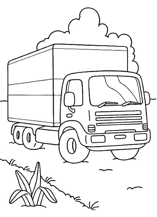 Disegno da colorare: Camion (Trasporto) #135603 - Pagine da Colorare Stampabili Gratuite