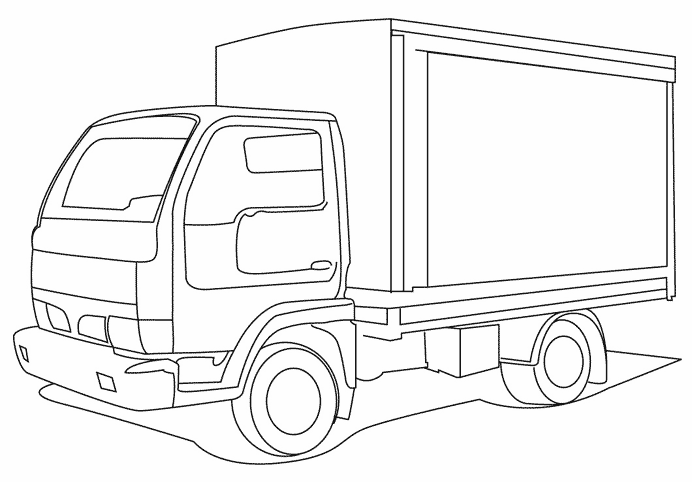 Disegno da colorare: Camion (Trasporto) #135604 - Pagine da Colorare Stampabili Gratuite